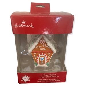💋4/20 NIB Hallmark 2016 New Home Christmas Ornament collectable